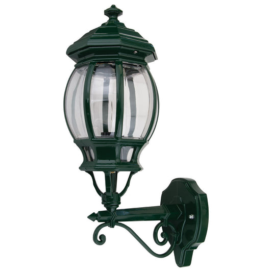 GT-671 Vienna Upward Wall Light - Powder Coated Finish / B22 - Green