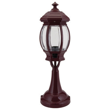 GT-673 Vienna Pillar Mount Light - Powder Coated Finish / B22 - Burgundy