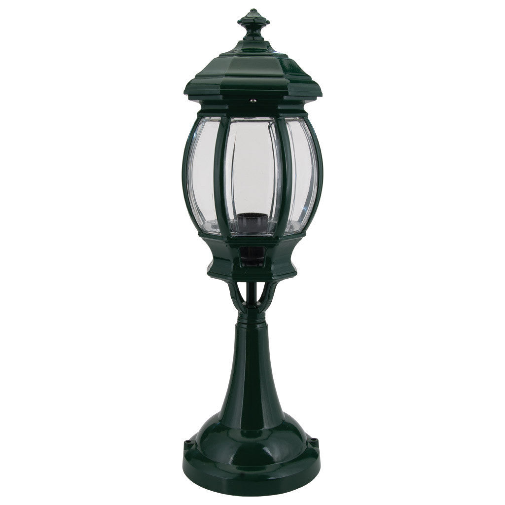 GT-673 Vienna Pillar Mount Light - Powder Coated Finish / B22 - Green