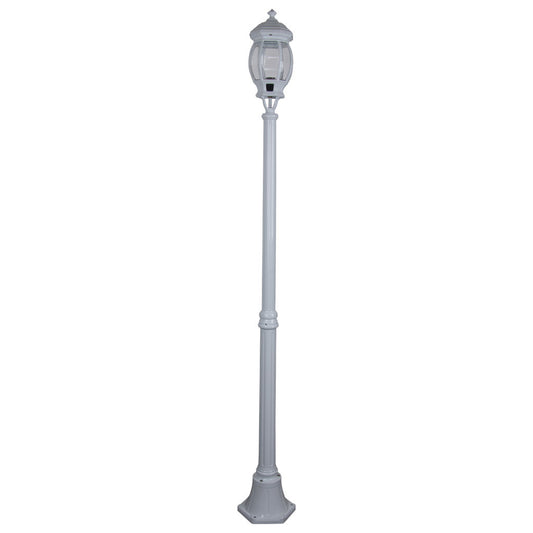 GT-676 Vienna Single Head Medium Post Light - Powder Coated Finish / B22 - White