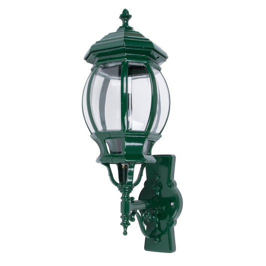 GT-691 Vienna Large Upward Wall Light - Powder Coated Finish / B22 - Green