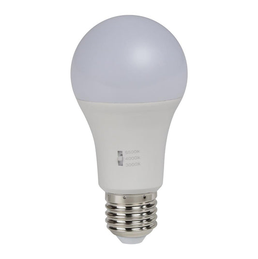 GLS 12W Tricolour Dimmable Frosted LED lamp 240V E27