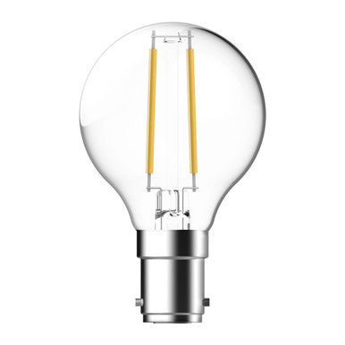FANCY ROUND 4.2W DIMMABLE LED FILAMENT LAMP CLEAR 240V 6500K - B15