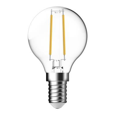 LED FILAMENT G45 CLR 4.8W FANCY ROUND DIM / E14 2700K