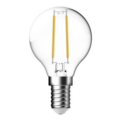 LED FILAMENT G45 CLR 4.8W FANCY ROUND DIM / E14 6500K