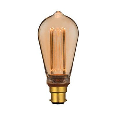 LED RETRO FILAMENT ST64 3.5W PEAR DIM B22
