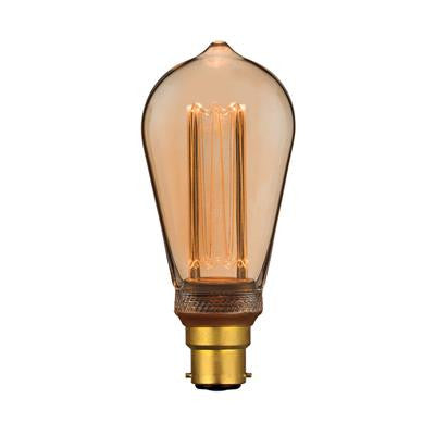 LED RETRO FILAMENT ST64 3.5W PEAR DIM B22