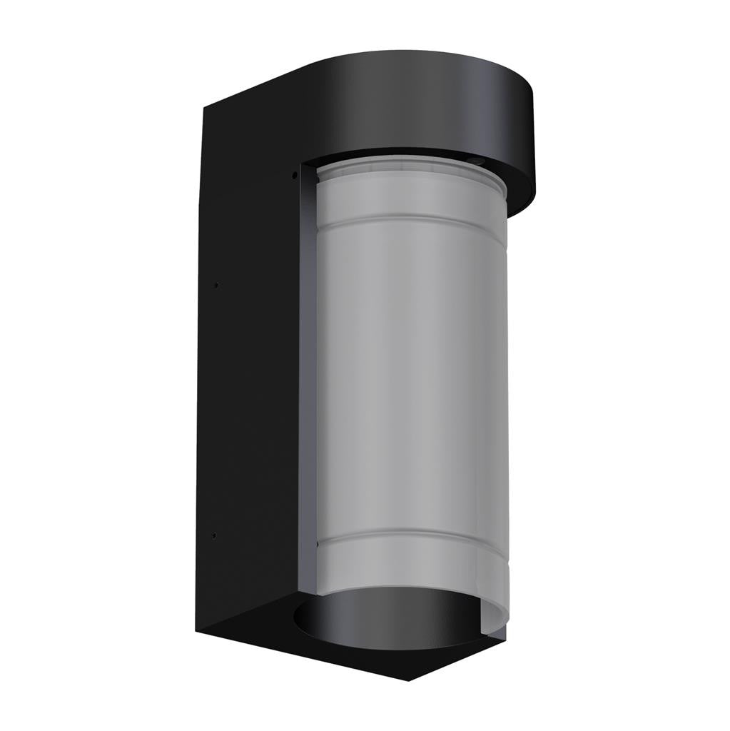 MILEY-10 10W Exterior IP65 LED Tricolour Wall light 240V - Black
