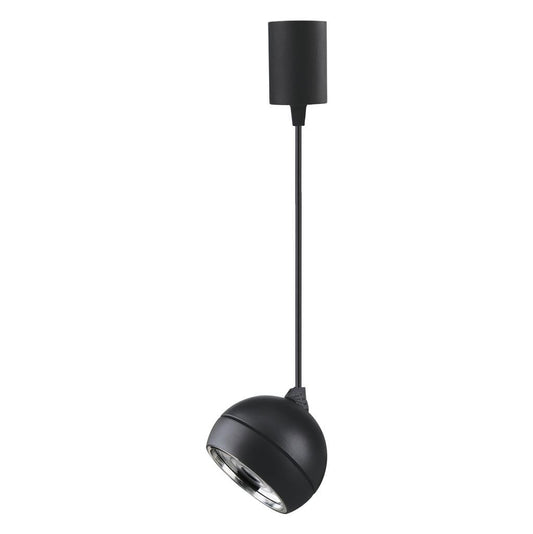 MOON LED 6/9W 240V 1.5M TRIO FLOOD PENDANT - Black