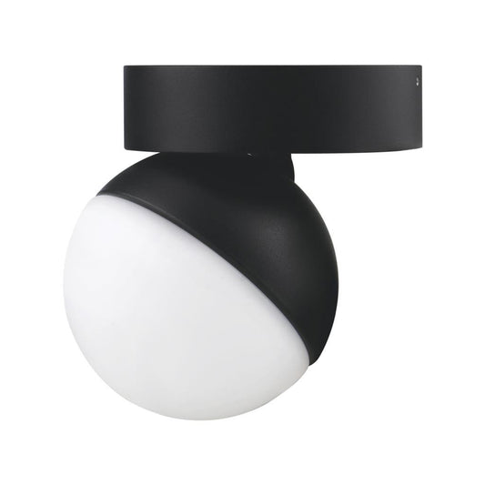 MOON 6/9W 240V TRIO SURFACE MOUNT LIGHT OPAL - Black
