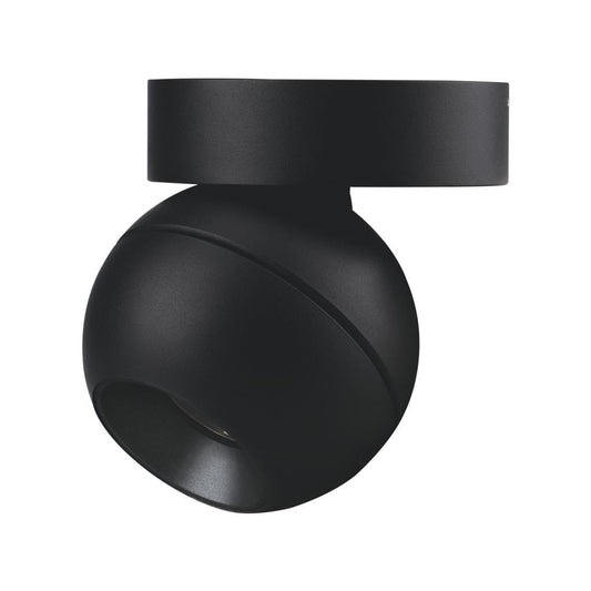 MOON 6/9W 240V TRIO SURFACE MOUNT LIGHT SPOT - Black