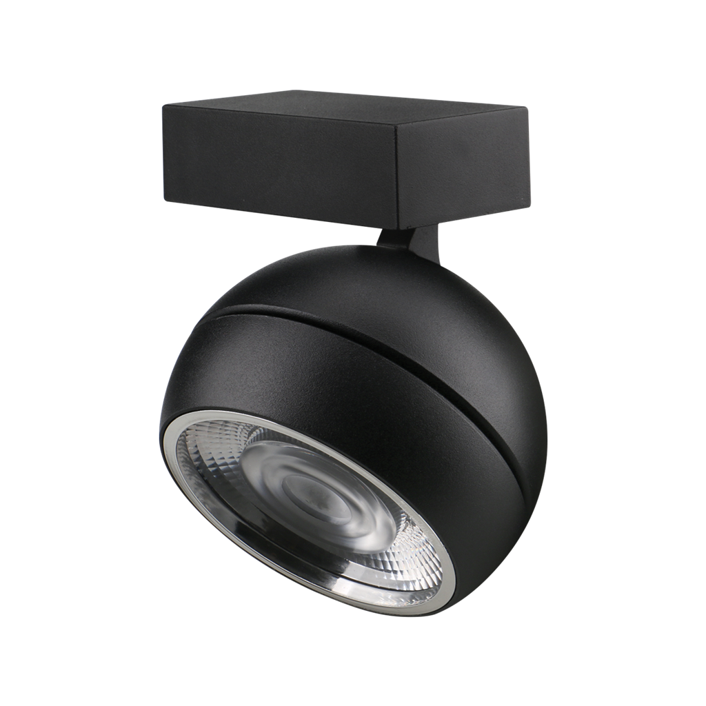 MOON 6/9W 240V TRIO WALL LIGHT FLOOD - Black