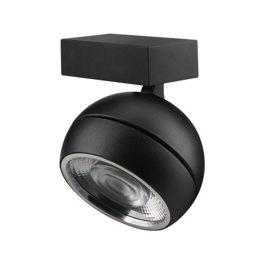 MOON 6/9W 240V TRIO WALL LIGHT FLOOD - Black