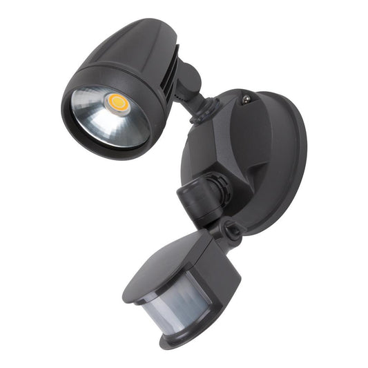 MURO-PRO-15S Single Head 15W LED Spotlight with Sensor - TRIO Tricolour - Dark Grey
