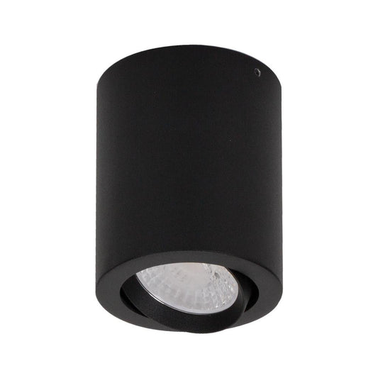 NEO-10 Round 10W Surface Mount Tiltable LED Dimmable IP20 Downlight TRIO - Black