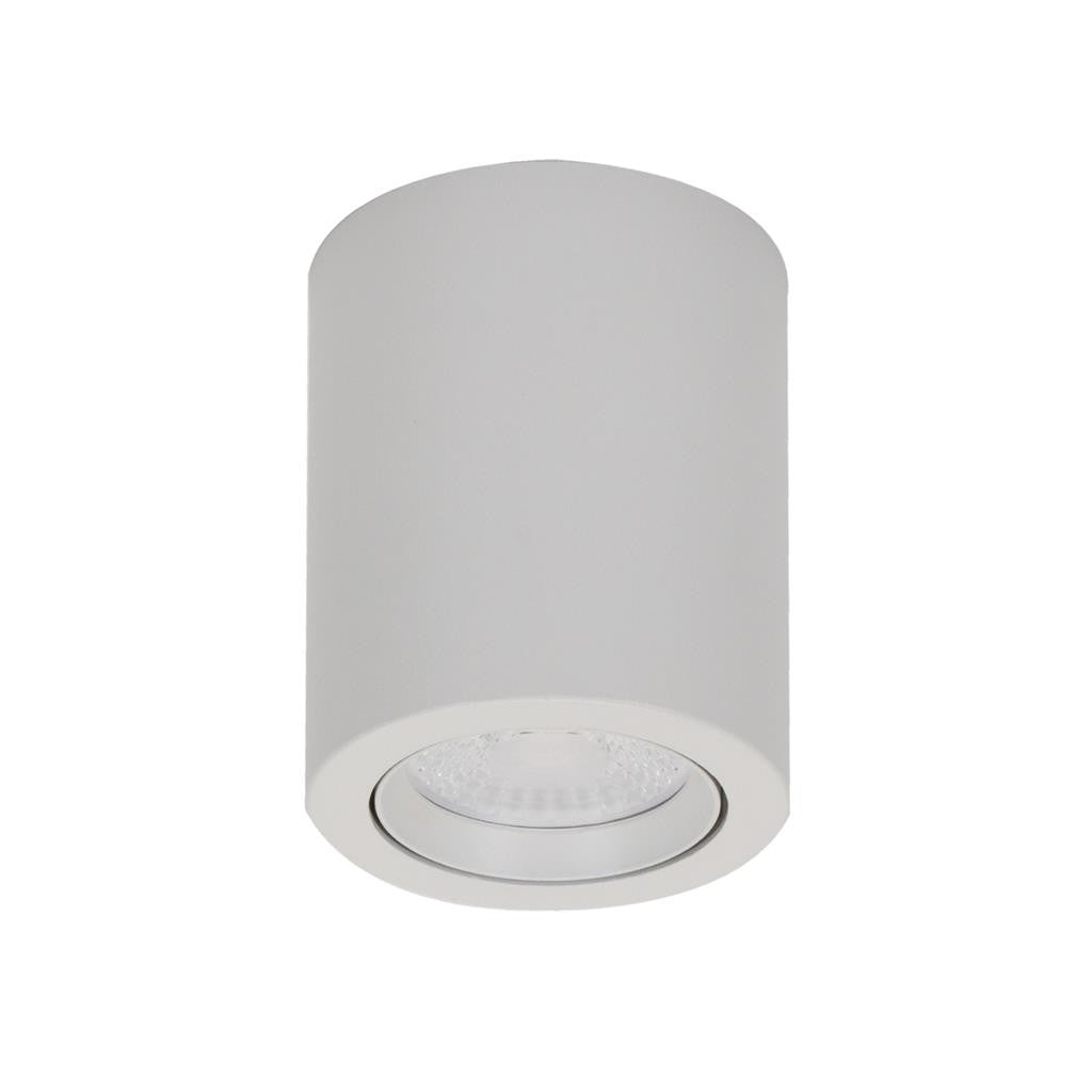 NEO-10 Round 10W Surface Mount Tiltable LED Dimmable IP20 Downlight - White
