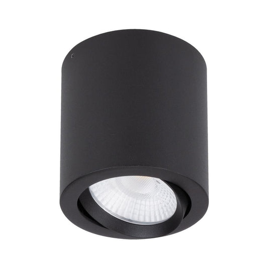NEO-20 Round 20W Surface Mount Tiltable LED Dimmable IP20 Downlight TRIO - Black