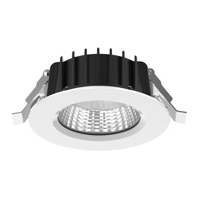 NEO-PRO Round 13W Recessed Dimmable LED Tricolour IP65 Downlight - White