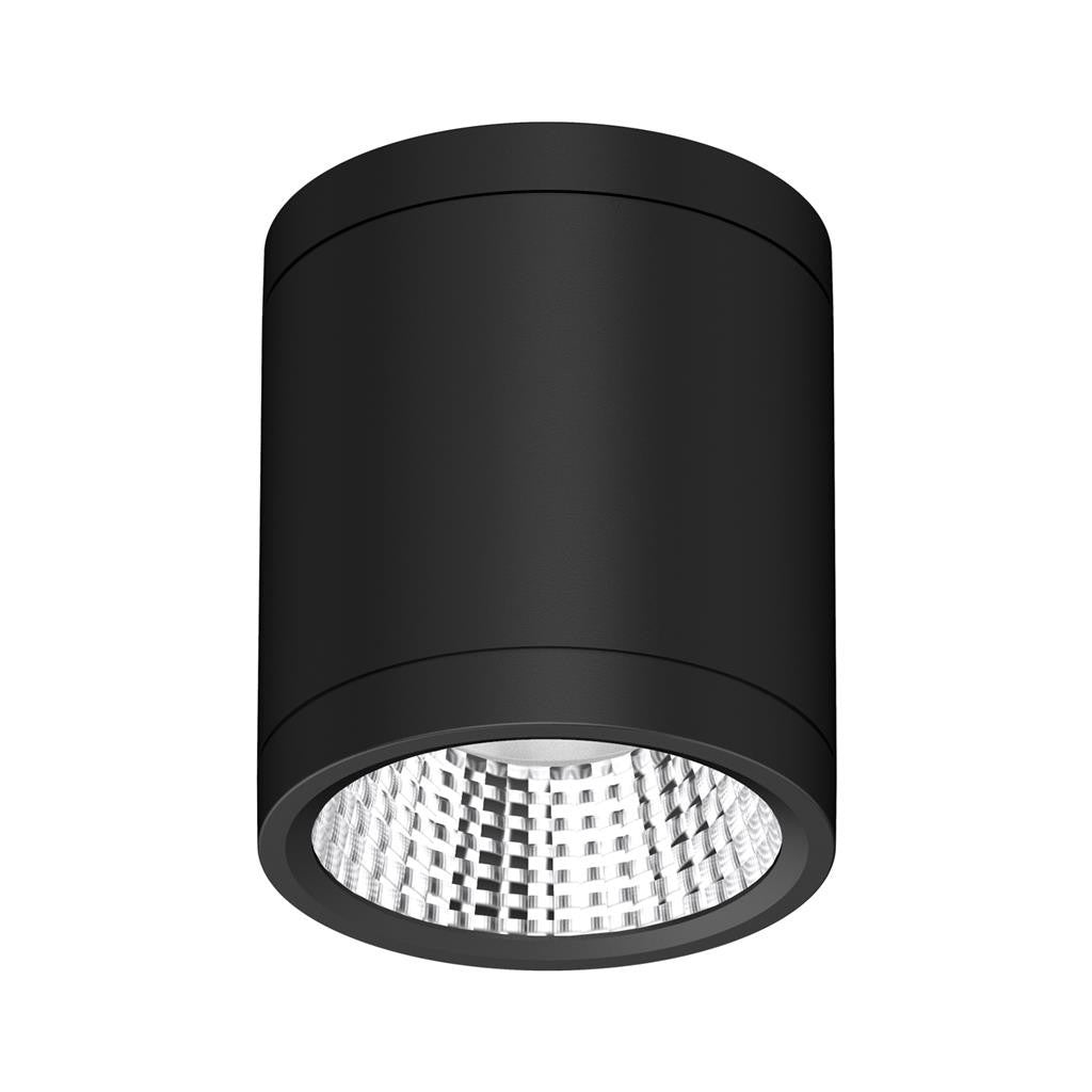NEO-PRO Round 13W Surface Mount Dimmable LED Tricolour IP65 Downlight - Black - DALI