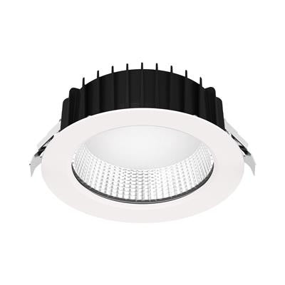 NEO-PRO Round 25W Recessed Dimmable LED Tricolour IP65 Downlight DALI - White