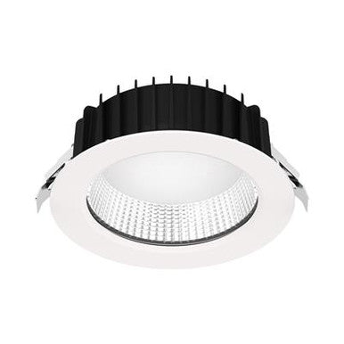 NEO-PRO Round 25W Recessed Dimmable LED Tricolour IP65 Downlight DALI - White