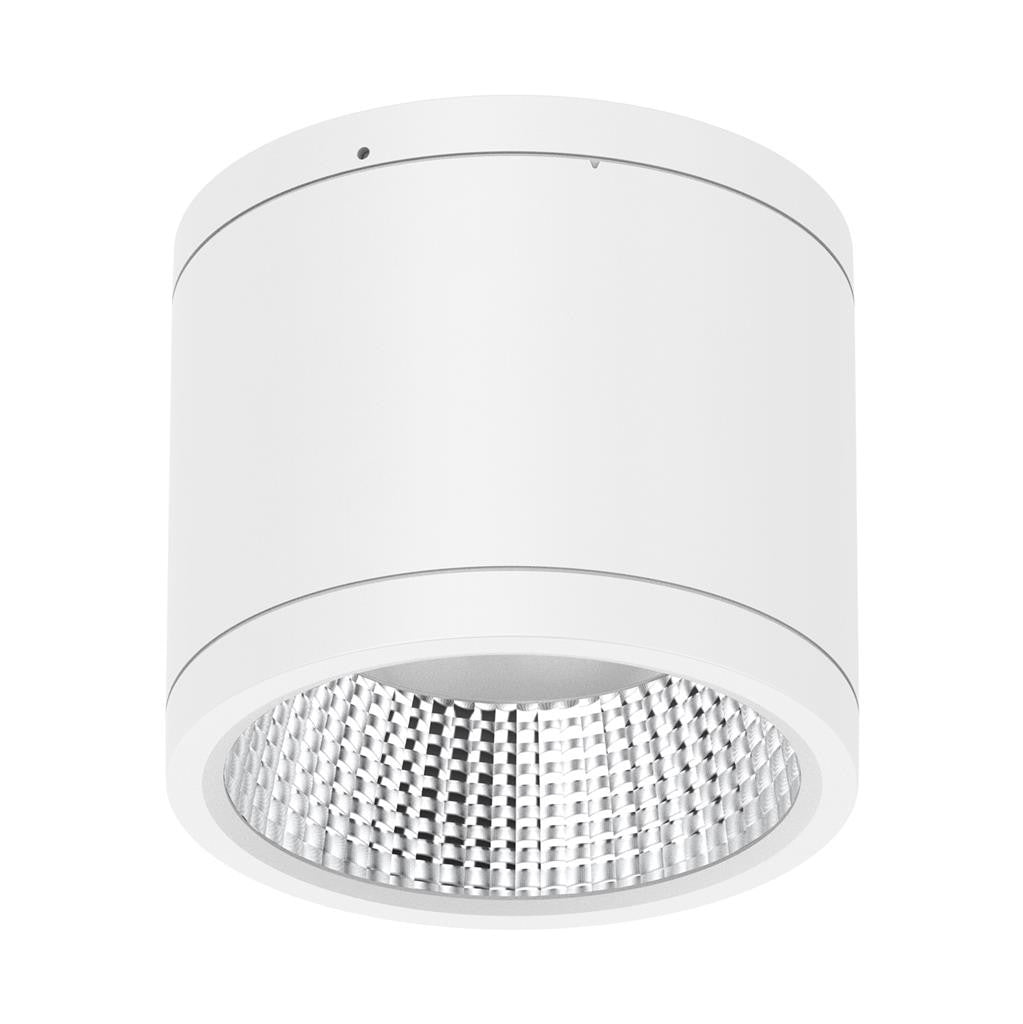 NEO-PRO Round 25W Surface Mount Dimmable LED Tricolour IP65 Downlight - White