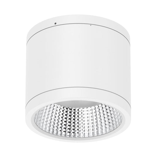 NEO-PRO Round 25W Surface Mount Dimmable LED Tricolour IP65 Downlight - White