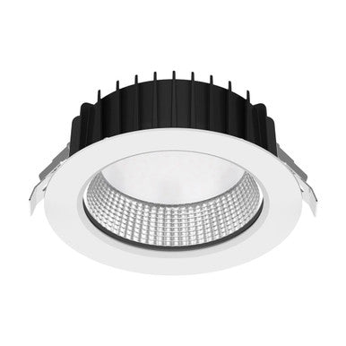 NEO-PRO Round 35W Recessed Dimmable LED Tricolour IP65 Downlight - White