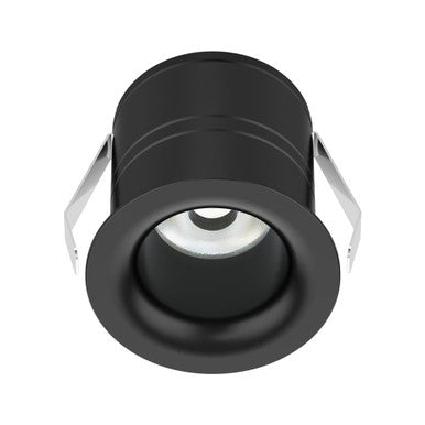 PICO-7 Mini Round 7W Dimmable Led Tricolour IP54 Downlight - Black