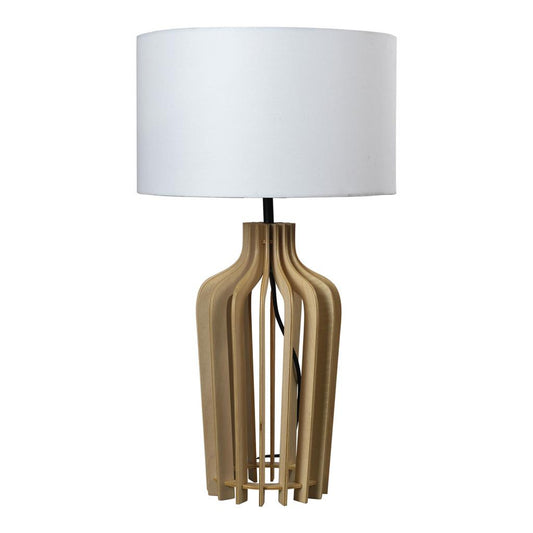 SANDS-TL TIMBER TABLE LAMP 1XE27 240V - Natural Wood
