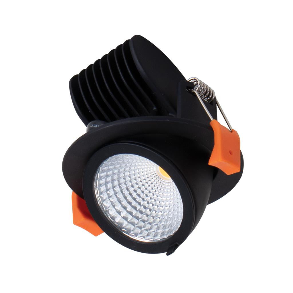 SCOOP-13 Round 13W Adjustable LED Dimmable Downlight TRIO - Black