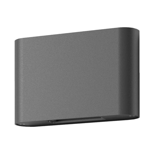 SIERRA RND Round Two Way Wall Light 12W 240V IP65 3000K - Dark Grey