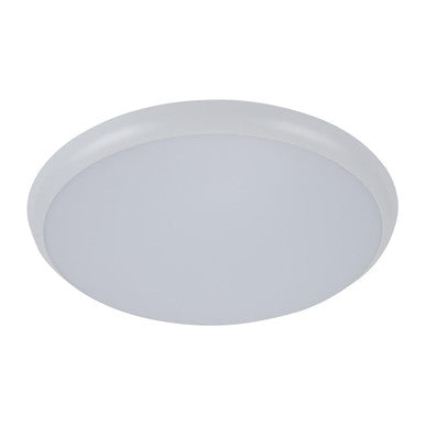 SOLAR-400 Round Tricolour 35W 400MM Slimline LED Dimmable IP54 Oyster Light - White