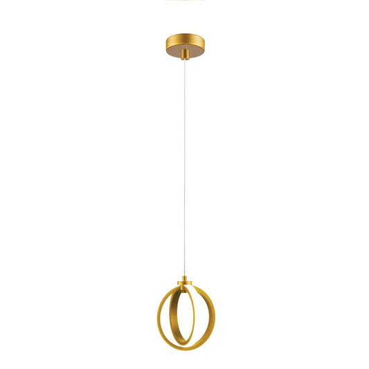 SPIN-PDT 12W LED TWIN RING PENDANT D170MM TRIO - Satin Brass
