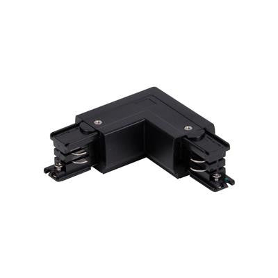 TRAK -3-LLLJ 3 Circuit 240V L Shape Left Live Joiner - Black