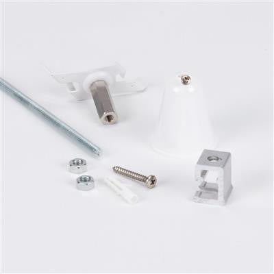 TRAK- 3-ROD 3 Circuit 1.0M Steel Rod Kit - White