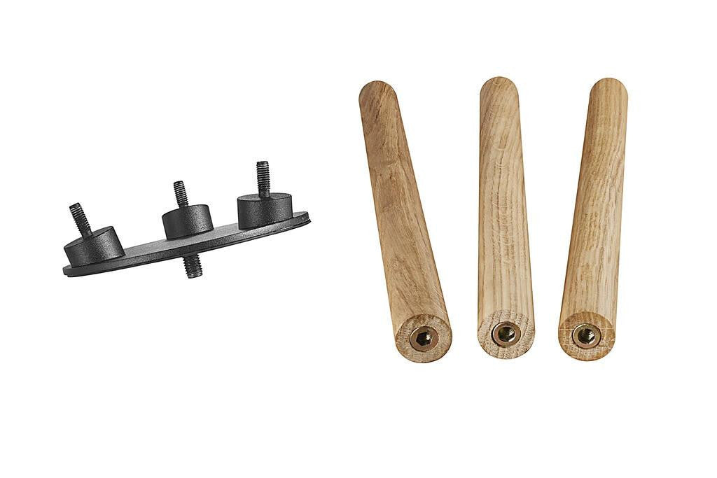 Kettle tripod 31 wood disassembled