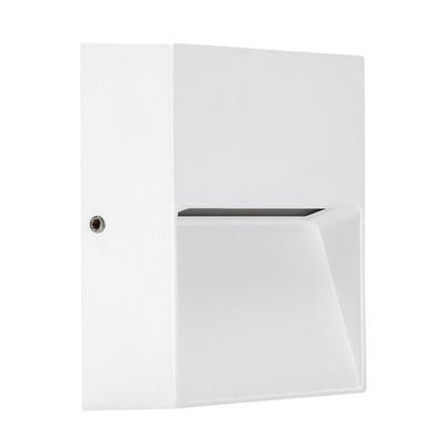 ZEKE-4-4W-SQR Square Surface Mounted LED Steplight 3000K - White