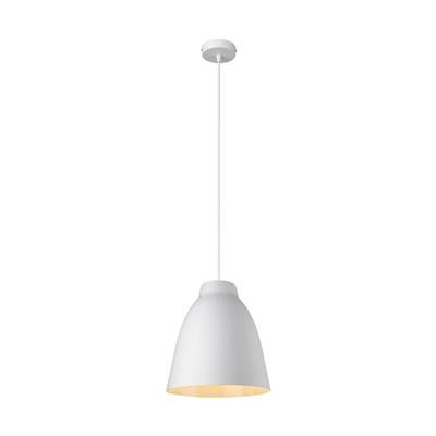 ZOEY 260MM SHADE 1XE27 PENDANT - Satin White